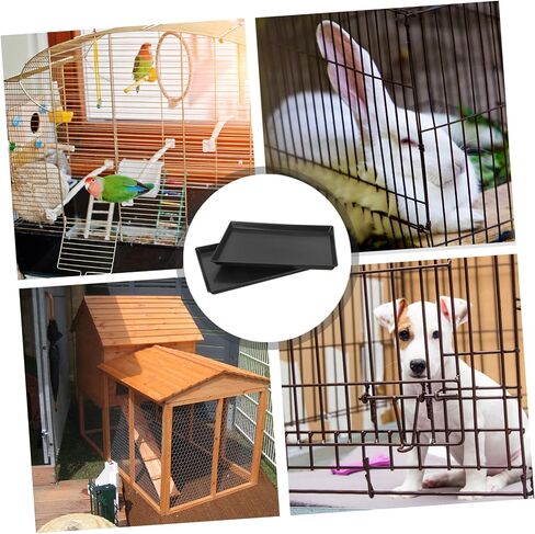 Vicasky 2pcs Pet Petalet Pan for Dog Crate Bunny Cage و Ridcage Treshing for Small Animal in Kuwait