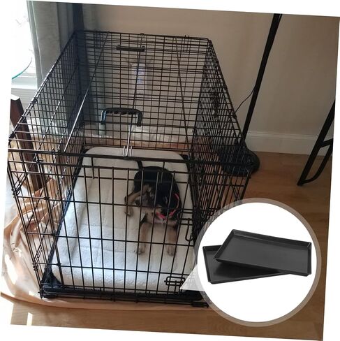 Vicasky 2pcs Pet Petalet Pan for Dog Crate Bunny Cage و Ridcage Treshing for Small Animal in Kuwait