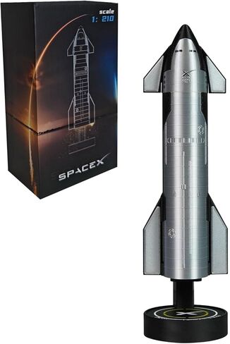 Model -X Starship Mittor - طبعة Collector المطبوعة ثلاثية الأبعاد مع ناشر Mist Spray & Aroma ، شعلة ذيل LED الأحمر ، الديكور المكتبي المثالي ، مقتنيات الفضاء الجوي ، مجموعة الصواريخ النموذجية (30 سم) in Saudi Arabia