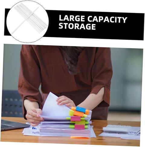 20pcs قضبان ربط مستندات واضحة لتقارير المكاتب والمدارس أغطية ربط قبضة الشريحة لتنظيم ملفات وتخزين فعالة in Kuwait