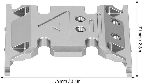 Oumefar RC Mount ، سبيكة الألومنيوم 1/10 حامل ناقل الحركة مناسبة لـ SCX10 II 90046 90047 90075 RC Car Accessories (TI Color) in Saudi Arabia