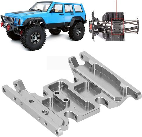 Oumefar RC Mount ، سبيكة الألومنيوم 1/10 حامل ناقل الحركة مناسبة لـ SCX10 II 90046 90047 90075 RC Car Accessories (TI Color) in Saudi Arabia
