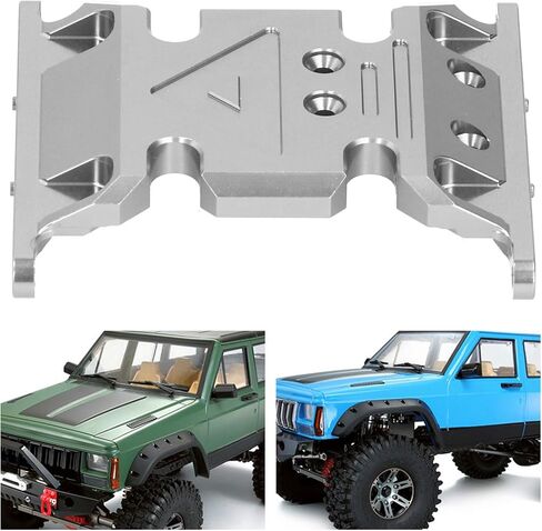 Oumefar RC Mount ، سبيكة الألومنيوم 1/10 حامل ناقل الحركة مناسبة لـ SCX10 II 90046 90047 90075 RC Car Accessories (TI Color) in Saudi Arabia