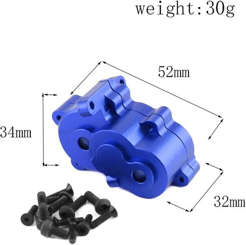 Rc Upgrade Parts For Traxxas For Slash For E-Revo For Summit 1/16 RC Car Metal Gearbox Housing Case 7091 Gear Cover 7379R Upgrade Parts Accessories(Black) in Saudi Arabia