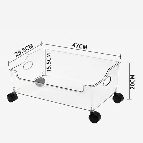 Book Organizer with Wheels Portable Rolling Book Box Standing Magazine Storage Bookcase Wheeled Textbook Arrangement Can for Classroom Library High School Students Durable PET in Saudi Arabia
