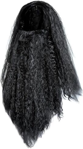 HOMELEX Brown Wizard Beard And Wig - Halloween Funny Father Time Costume Accessory for Adults in Kuwait