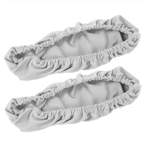1 Pair Knitted Elastic Fabric Chair Armrest Covers Office Wheelchair Arm Rest Pad Elbows Forearms Pressure Relief slipcover (Gray) in Saudi Arabia