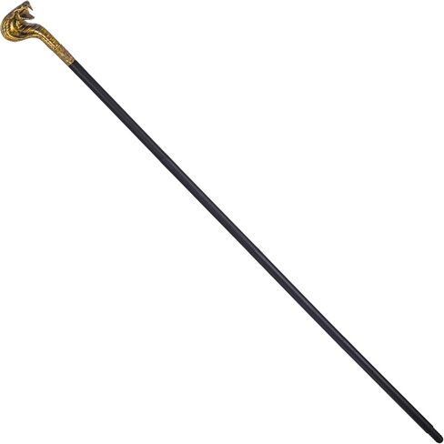 Spooktacular Creations Halloween Snake Staff Walking Cane, Egyptian Walking Stick Accessory, Pimp Cane Prop for Halloween Party Pretend Play Costume, Halloween Dress Up in Saudi Arabia