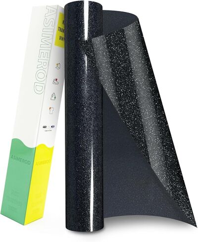 لفات الفينيل HTV Glitter HTV- 12 "× 10 قدم. in Saudi Arabia