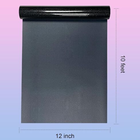 لفات الفينيل HTV Glitter HTV- 12 "× 10 قدم. in Saudi Arabia