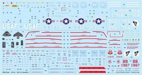 المستوى 5 طراز طقم لوكهيد SR-71A Blackbird Stealth Aircraft أسرع طائرة النطاق في العالم 1/48 بواسطة Revell 85-5720 in Saudi Arabia