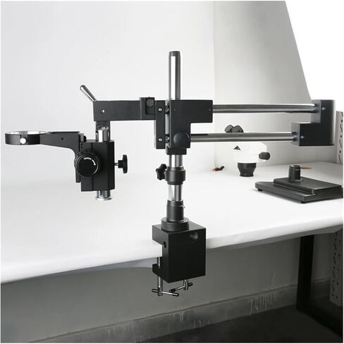 Universal 76mm Dual Arm Industrial Zoom Trinocular Stereo Microscope Arm Stand Accessories for Microscope in Saudi Arabia