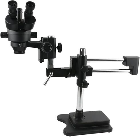 Universal 76mm Dual Arm Industrial Zoom Trinocular Stereo Microscope Arm Stand Accessories for Microscope in Saudi Arabia