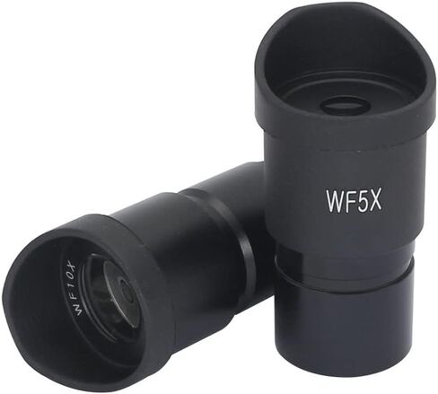 Microscope Slides Stereo Microscope Eyepiece WF5X WF10X WF15X WF20X Optical Lens, Mounting Diameter 30mm Or 30.5mm with Rubber Eye Cups Microscope Parts in Saudi Arabia
