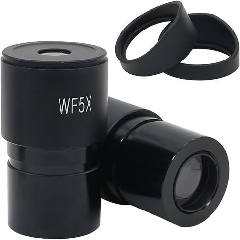 Microscope Slides Stereo Microscope Eyepiece WF5X WF10X WF15X WF20X Optical Lens, Mounting Diameter 30mm Or 30.5mm with Rubber Eye Cups Microscope Parts in Saudi Arabia