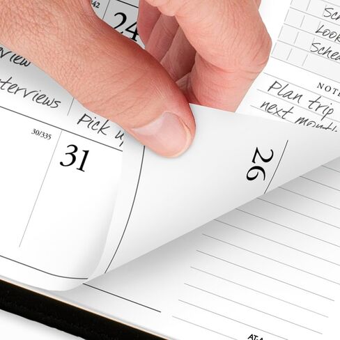 AT-A-Glance Executive® 2026 Padfolio الشهرية ، الأسود ، كبير ، 9 "× 11" in Kuwait