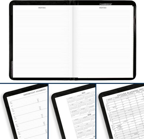 AT-A-Glance Executive® 2026 Padfolio الشهرية ، الأسود ، كبير ، 9 "× 11" in Kuwait