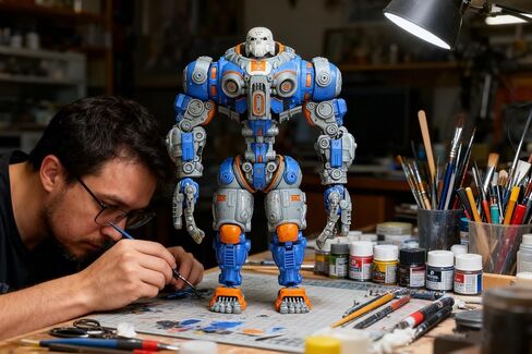 Action Figures Multi-Jointed Movable Robot Toy, Science Fiction Mecha Model Player Collection Model Multi-Articular Action Figures for Desktop Decorations in Kuwait