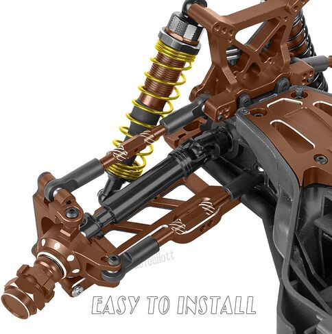 RC Aluminum Turnbuckles Camber Links Upgrades Part for 1/10 Slash/Rustler/Stampede/Jato/Hoss 4X4 4WD VXL,Turnbuckles Camber Links Hops Up,Black (#9027#9028#9029) in Saudi Arabia