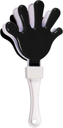 Windy City Novelties 12 -Pack 7 "Mini Hand Clappers - صانعو الصناديق البلاستيكية الصاخبة للألعاب الرياضية ، والتجمعات pep ، والخلع ، وأحداث روح الفريق - الأرجواني/الأصفر in Kuwait