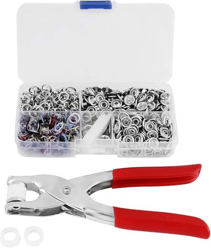 Metal Prong SNAP Buttons Fasteners Press Studs Setting Tool Mix Colors PLIER for Home Clothing Shop in Saudi Arabia