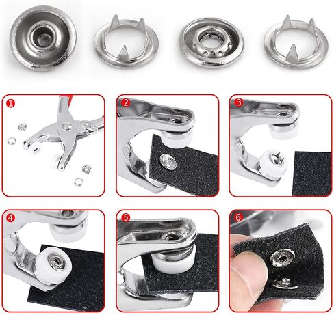 Metal Prong SNAP Buttons Fasteners Press Studs Setting Tool Mix Colors PLIER for Home Clothing Shop in Saudi Arabia