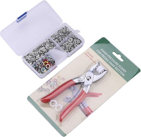 Metal Prong SNAP Buttons Fasteners Press Studs Setting Tool Mix Colors PLIER for Home Clothing Shop in Saudi Arabia