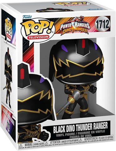 Funko Pop! TV: Power Rangers Dino Fury - Black Dino Thunder Ranger - Collectable Vinyl Figure - Gift Idea - Official Merchandise - Toys for Kids & Adults - TV Fans - Figure for Collectors and Display in Saudi Arabia