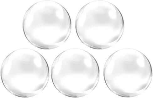 Glass Cabochons 12Pieces 50mm for Jewelry Making Round Clear Glass Dome Cabochons Tile Cabochon Half Round Flat Clear Gem Stones for DIY Crafts Craft Photo Charms in Kuwait