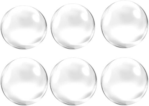 Glass Cabochons 12Pieces 50mm for Jewelry Making Round Clear Glass Dome Cabochons Tile Cabochon Half Round Flat Clear Gem Stones for DIY Crafts Craft Photo Charms in Kuwait