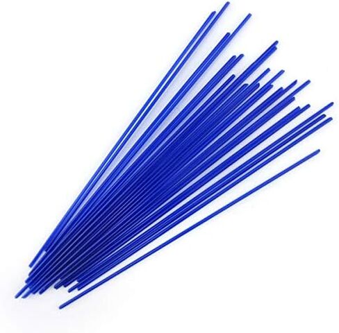 Deep Cobalt Blue Opal COE 90 Stringer Sample - 4.375" Long Bullseye Glass Stringer in Saudi Arabia