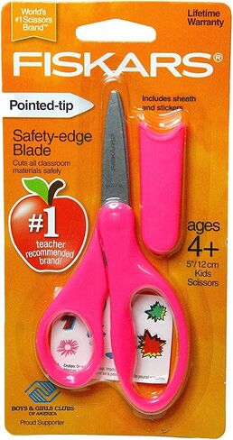 Fiskars Pink 5 Tip Pointed Kids Scissors in Saudi Arabia