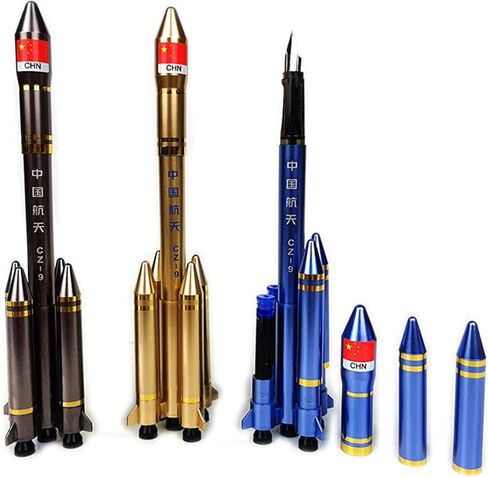 1pcs/set Satellite Rocket Shape Gel Ink Pens Rollerball Pens Office Supplies for Stationery novelty pens in Saudi Arabia