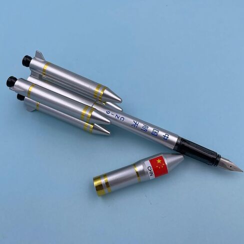 1pcs/set Satellite Rocket Shape Gel Ink Pens Rollerball Pens Office Supplies for Stationery novelty pens in Saudi Arabia