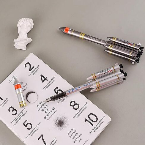 1pcs/set Satellite Rocket Shape Gel Ink Pens Rollerball Pens Office Supplies for Stationery novelty pens in Saudi Arabia
