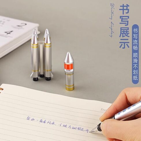 1pcs/set Satellite Rocket Shape Gel Ink Pens Rollerball Pens Office Supplies for Stationery novelty pens in Saudi Arabia