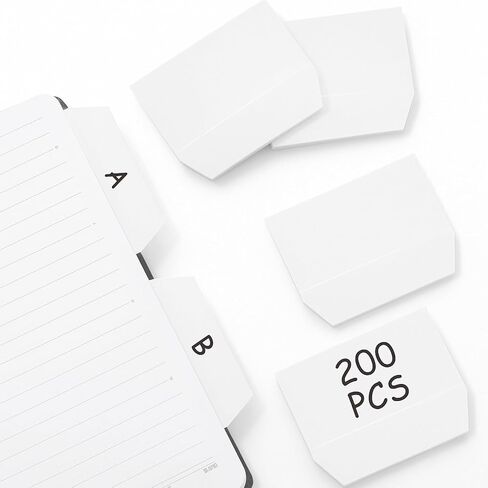 Marspark 3 x 3 Inch Tabs 400 Pcs Sticky Index Tabs, Writable and Repositionable File Labels Flags White Page Pop up Markers Labels for Reading Notes, Books and Classify Files, Back to School Supplies in Saudi Arabia