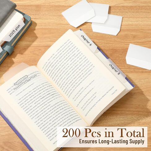 Marspark 3 x 3 Inch Tabs 400 Pcs Sticky Index Tabs, Writable and Repositionable File Labels Flags White Page Pop up Markers Labels for Reading Notes, Books and Classify Files, Back to School Supplies in Saudi Arabia