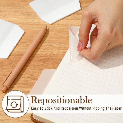 Marspark 3 x 3 Inch Tabs 400 Pcs Sticky Index Tabs, Writable and Repositionable File Labels Flags White Page Pop up Markers Labels for Reading Notes, Books and Classify Files, Back to School Supplies in Saudi Arabia
