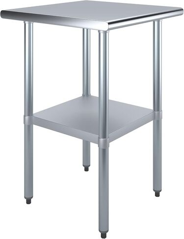 24" X 24" Stainless Steel Work Table with Undershelf | NSF Certified | Kitchen Island Food Prep | Laundry Utility Bench | Garage Work Station in Saudi Arabia