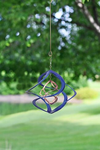 Red Carpet Studios 91092 14-Inch Cosmix Helix Wind Spinner, Deluxe with Hanger Red & Copper Finish in Kuwait