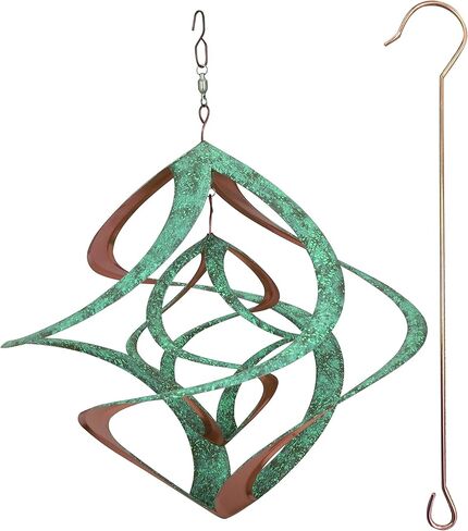 Red Carpet Studios 91092 14-Inch Cosmix Helix Wind Spinner, Deluxe with Hanger Red & Copper Finish in Kuwait