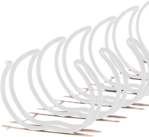 TruBind 10mm (3/8 in.) Double Loop Binding Spines | 11 in. Length for Letter Size or Smaller Projects | 2:1 Pitch | 60 Sheet Binding Capacity | Black | 100 Pack in Saudi Arabia