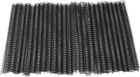 100pcs حلقة مزدوجة السلك الربط 60 ورقة السعة 3in1 الملعب 34 حلقة 9.5 مم مجموعة مجموعة قطرها لأسلاك الربط الحلقة السوداء A4 ، أحجام مختلطة (أسود) in Saudi Arabia