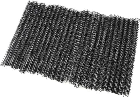 100pcs حلقة مزدوجة السلك الربط 60 ورقة السعة 3in1 الملعب 34 حلقة 9.5 مم مجموعة مجموعة قطرها لأسلاك الربط الحلقة السوداء A4 ، أحجام مختلطة (أسود) in Saudi Arabia