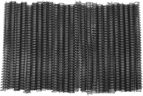 100pcs حلقة مزدوجة السلك الربط 60 ورقة السعة 3in1 الملعب 34 حلقة 9.5 مم مجموعة مجموعة قطرها لأسلاك الربط الحلقة السوداء A4 ، أحجام مختلطة (أسود) in Saudi Arabia