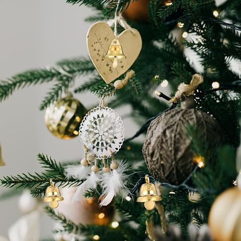 XLIUAX 100Pcs Small Bells for Crafts, Bells for Crafts Mini Gold Bell Vintage Bell Wind Chimes Ornaments for Garden Retro Iron Doorbell for Home Making Favor Wreath Bracelet Wedding Decor in Kuwait