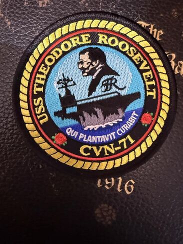 USS Theodore Roosevelt CVN-71 Patch –Plastic Backing in Saudi Arabia
