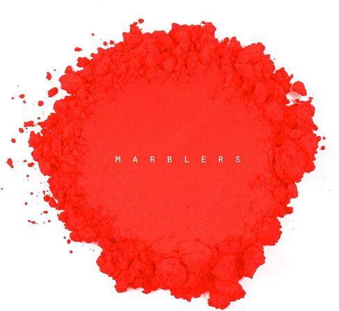 Marblers Red Mica Powder Colorant [Poppy Red] 1oz (28g) | مستحضرات التجميل | صبغة راتنج الايبوكسي | صبغة | غير سامة ، نباتي ، خالي من القسوة | لمعان الشفاه ، الأظافر ، زبدة الجسم | قنبلة حمام وشمعة وصابون in Kuwait