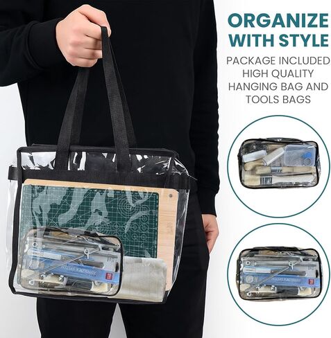 مجموعات ملزمة للكتاب Pico - 67 PCS Kit & Tool Kit مع حصيرة قطع ، مطبعة للكتاب ، حقيبة حمل ، أداة تغطية ، حصيرة شفاء ذاتية 8 "x12" لصياغة ، فني ، مدرسية ومشاريع DIY in Kuwait